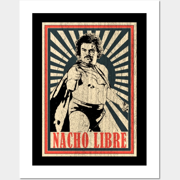 Vintage Poster Nacho Libre Wall Art by Odd Even